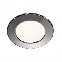 SLV 112222 DL 126 LED Einbauleuchte rund chrom 3W 3000K