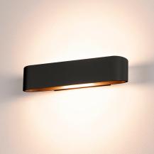Moderne schwarz matt  lackierte OSSA Wandleuchte mit up/down-Licht für den Wohnbereich SLV 151410