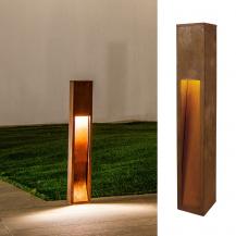 SLV 233457 RUSTY SLOT 80cm hohe LED Wegeleuchte Eisen Rost rechteckig 3000K