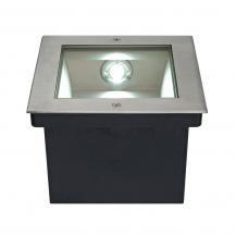 SLV 229381 DASAR 255 LED Bodeneinbauleuchte quadratisch Edelstahl 31W 4000K IP67