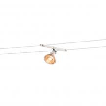 SLV 139091 COSMIC, Lampenhalter für TENSEO Niedervolt-Seilsystem weiß, schwenkbar, 2 Stück