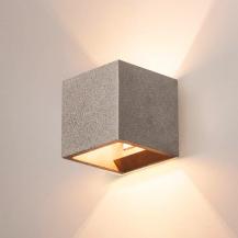 Beton LED Quader SOLID CUBE in Sandsteinoptik mit up&down Lichtaustritt  SLV 1000911