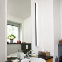 SIGHT LED Wandleuchte & Spiegellampe 120cm schwarz inkl. warmweißer LED Bad & Flur SLV 1001286 IP20