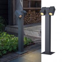 SLV 1002871 THEO PATHLIGHT double QPAR51 Outdoor Stehleuchte 7W anthrazit