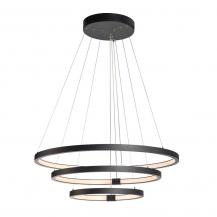 SLV 1002913 ONE TRIPLE DALI LED-Pendelleuchte 64W, 4040/4200 lm, 3000/4000K, CRI 90, Ø 80 cm, 300 cm, Schwarz