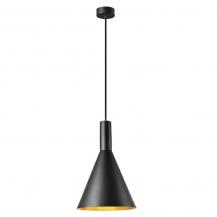SLV 1002950 PHELIA 280 E27  Pendelleuchte 23W schwarz/gold