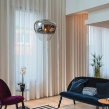 SLV 1003444 PANTILO CONVEX 40 Indoor Pendelleuchte E27 chrom