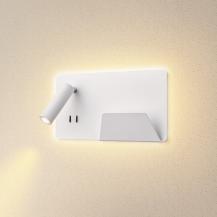 Bett- oder Leseleuchte SOMNILA in weiß mit warmweißen LEDs Version rechts inkl. USB Anschluss SLV 1003458