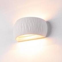 Überstreichbare PLASTRA CURVED Gips Wandleuchte in weiß SLV 1004732