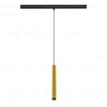 SLV 1008463 GRIP! S, 48V Pendelleuchte, Pendellänge 200 cm, 3000 K, 29°, DALI, gold / schwarz