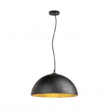 SLV 1008535 FORCHINI 50, Pendelleuchte, E27, Pendellänge 150 cm, 1x max. 40 W, matt schwarz / matt gold