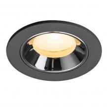 SLV 1009294 NUMINOS® XS Deckeneinbauleuchte schwarz/chrom 3000K 40° CRI90, Einbau Ø 5,5cm