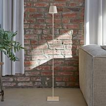 Sigor Akku-Stehleuchte Nuindie 1200mm dünenbeige rund 2,2W FlexMood 2200K/2700K IP54 168/197lm Ra85
