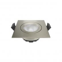 Sigor Einbauleuchte 68 Diled Eckig 6W 370lm 2700K stahl 36° dimmbar und mit hoher Farbwiedergabe