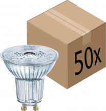 50er-Sparset OSRAM LED BASE PAR16 GU10 LED Strahler 4.3W wie 50W 36° 2700K warmweißes Licht GLAS - XXXL-Sparpack