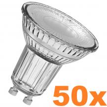 10 x 5er-PACK OSRAM LED GU10 Strahler PAR16 2,6W wie 35W neutralweisses Licht mit schmalem Lichtkegel 36° GLAS - XXXL-Sparpack