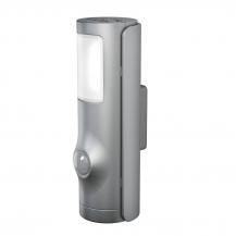 OSRAM  bMobiles Nachtlicht NIGHTLUX Torch Silber mit Sensor IP54 - 2in1 Taschenlampen-Funktion, Lichtsensor, Bewegungsmelder, batterie betrieben, IP54