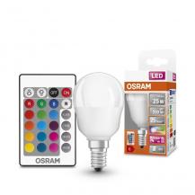 OSRAM E14 LED Leuchtmittel mit Fernbedienung und Farbwechsel dimmbar 4,5W wie 25W warmweißes Licht