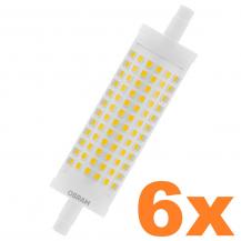 6er Sparpack OSRAM Leistungsstarke R7s LED Lampe 118 mm 17,5W wie 150W warmweißes Licht