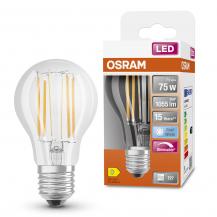 OSRAM E27 LED Superstar Classic A 75 Filament DIM 7,8W wie 75W 1055lm 4000K Neutralweiß 300°