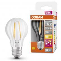 OSRAM LED Superstar Plus Classic A 40 Filament E27 4 W 40 W Ersatz 470 lm 2200–2700 K Warmweiß 230 V 320° dimmbar