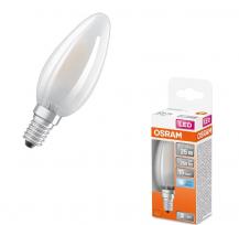 Abverkauf: OSRAM E14 LED STAR RETROFIT Lampe Kerzenform matt 2,5W wie 25W neutralweißes Licht