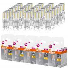 30er Pack OSRAM LED PIN mit G9-Sockel 2,6W wie 30 Watt warmweißes Licht - XXXL-Sparpack