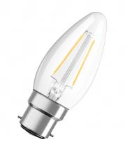OSRAM LED Filament Glühbirne B22d 2,8W wie 25 warmweißes Licht -  Bajonettsockel