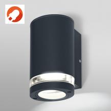 OSRAM  Nach unten scheinende BEAM Außenwandleuchte - indirektes Licht, Aluminiumgehäuse Dunkelgrau, IP44, für Fassaden