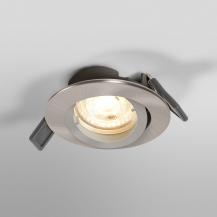 OSRAM Spotlight Recess Set Incl. Osram LED 4.3W GU10 Brushed Nickel aus Aluminium gebürstet mit warmweißem Licht in Nickeloptik Einbaudurchmesser 75,0 mm