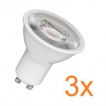 3er Pack OSRAM GU10 LED Strahler PAR16 60° Abstrahlwinkel 4,5W wie 50W 4000K neutralweiß - aus weißem Kunststoff