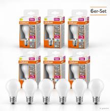 6er Aktions Pack OSRAM E27 LED SUPERSTAR PLUS Lampe HD LIGHTING matt dimmbar 7,5W wie 75W universalweißes Licht & hohe Farbwiedergabe