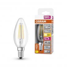 OSRAM E14 Kerzen LED Lampe SUPERSTAR PLUS HD LIGHTING klar dimmbar 3,4W wie 40W warmweißes Licht & hohe Farbwiedergabe