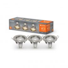 LEDVANCE 3er Set LED Einbauleuchten warmweiße Wohnraumbeleuchtung