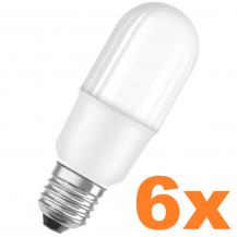6er Sparset OSRAM E27 LED Lampe SUPERSTAR PLUS HD LIGHTING Stickform matt dimmbar 11W wie 75W Tageslichtweiß  & hohe Farbwiedergabe