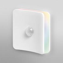 OSRAM Nachtlicht Square inkl. Tageslicht- und Bewegungssensor - RGB-Lichteffekt durch vier Lichtauslässe, eingebauter EU-Stecker, für Innenräume