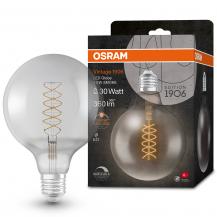 OSRAM LED VINTAGE E27 Glühlampe Globe 120 SMOKE dimmbar 7,8W wie 30W extra warmweißes gemütliches Licht