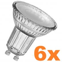 6er Spar Pack OSRAM LED GU10 Strahler PAR16 36° Ausstrahlwinkel 2,6W wie 35W warmweißes Licht