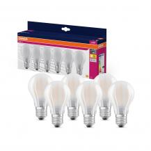 6er-Pack OSRAM LED Star Classic A 60 6,5W wie 60W 806lm 2700K Warmweiß 300° E27 matt