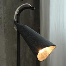 OSRAM Stehleuchte Decor Bell in Schwarz mit E27 Fassung - Leuchtenschirm aus recyceltem Material