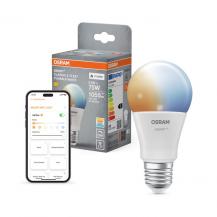 OSRAM E27 SMART+ MATTER Classic LED-Lampe 9,5W wie 75W Dimmbar Tunable White - Matter over WiFi, App- und Sprachsteuerung