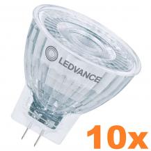 10er Sparset Ledvance GU4 MR11 36° 4,2W wie 35W warmweißer LED-Reflektor 2700K 12V