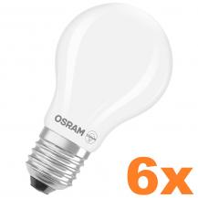 6er Sparpack Osram E27 BASE Classic LED Lampe Warmweiß 4W wie 40W