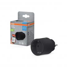 OSRAM SMART+ MATTER Plug EU Black – smarte WLAN-Steckdose mit Energieverbrauchsmessung 10A 2300W