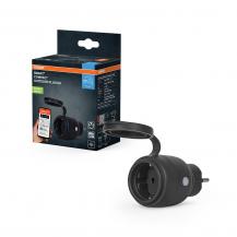 OSRAM SMART+ Matter Compact Outdoor Plug EU 16 A 3680 W, IP44, WLAN, Energie Verbrauchsmessung, schwarz