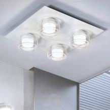 OSRAM Orbis Flame 5.5W Click CCT IP44 Deckenlampe 4-flg, in weiß - auch fürs Badezimmer - mit umschaltbarer Farbtemperatur