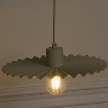 OSRAM Pendelleuchte  Decor Plissee Beige aus Stahl mit E27 Fassung - Textilkabel