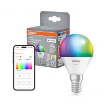 OSRAM E14 SMART+ MATTER Classic P40 LED-Lampe Multicolor 4,9W 2700-6500K - dimmbar, steuerbar per App & Sprache, kompatibel mit Alexa, Google, Apple, WiFi