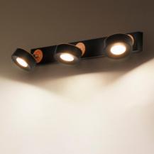 OSRAM LED Decor Spot Pluto 3er Wand- und Decken Strahler Schwarz