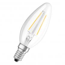 Ledvance E14 LED Kerzenlampe Classic klar 2,5W wie 25W 2700K warmweißes Licht
